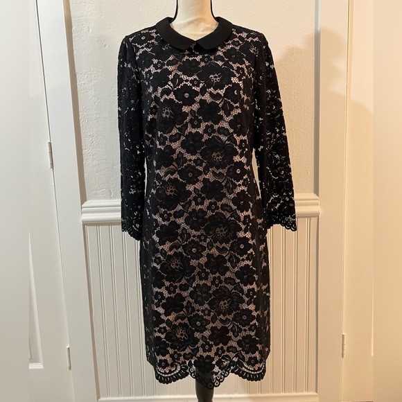EUC Black Ted Baker Lace Dress Sz 4 - Picture 3 of 9